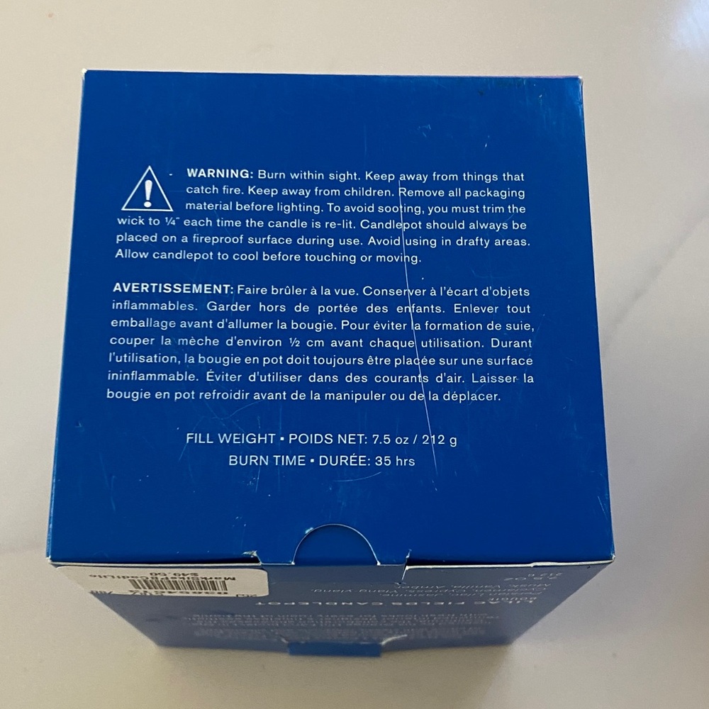 Pottery Barn Blue Decorative candle - Picture 7 of 10